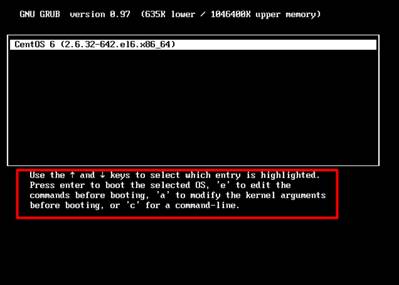在 GRUB 启动参数后追加 init 单用户参数