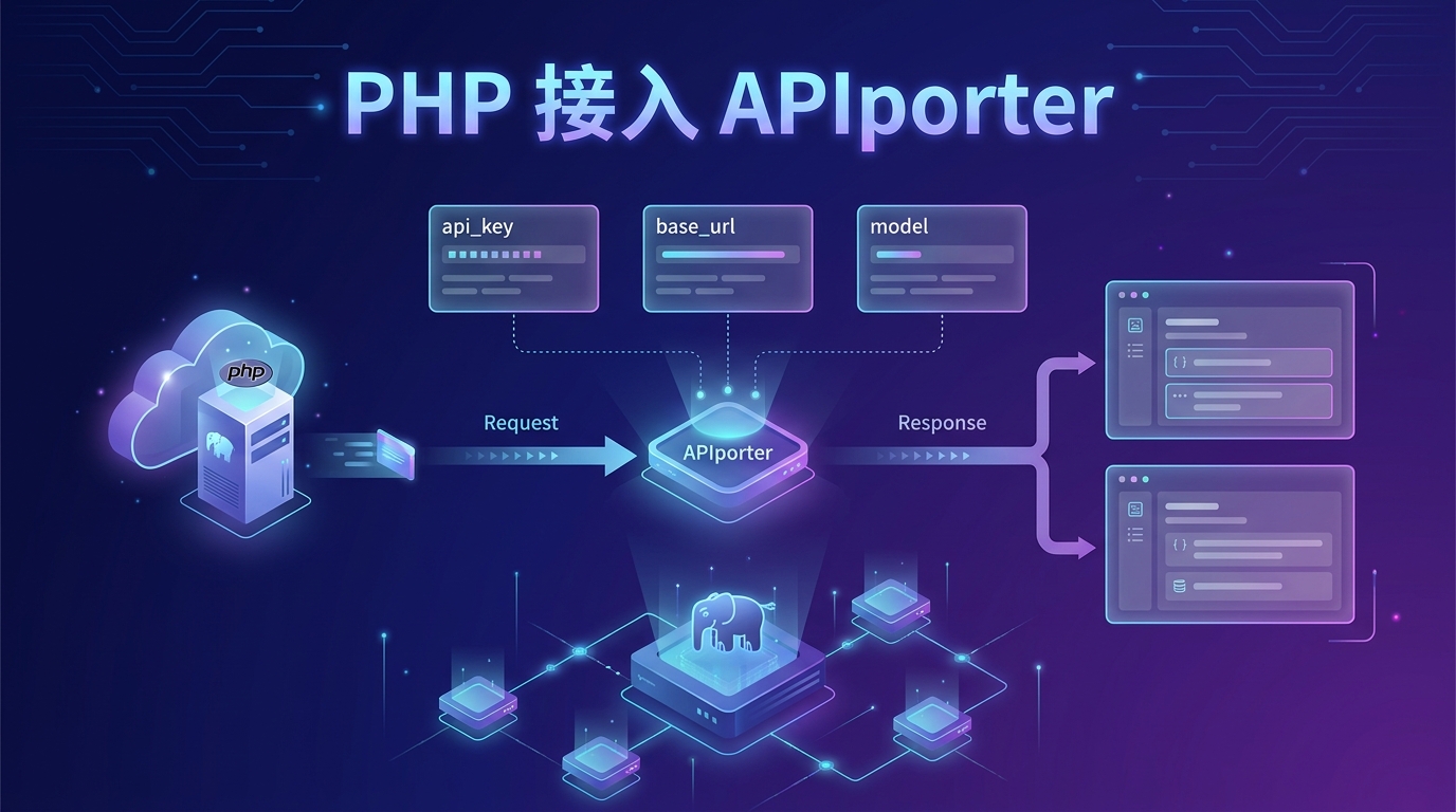 PHP 接入 APIporter 开发者海报图