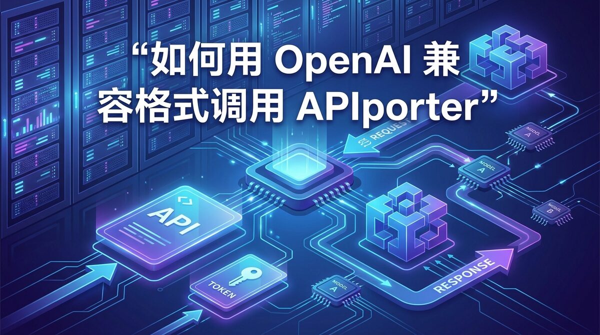 APIporter OpenAI 兼容调用开发者海报图