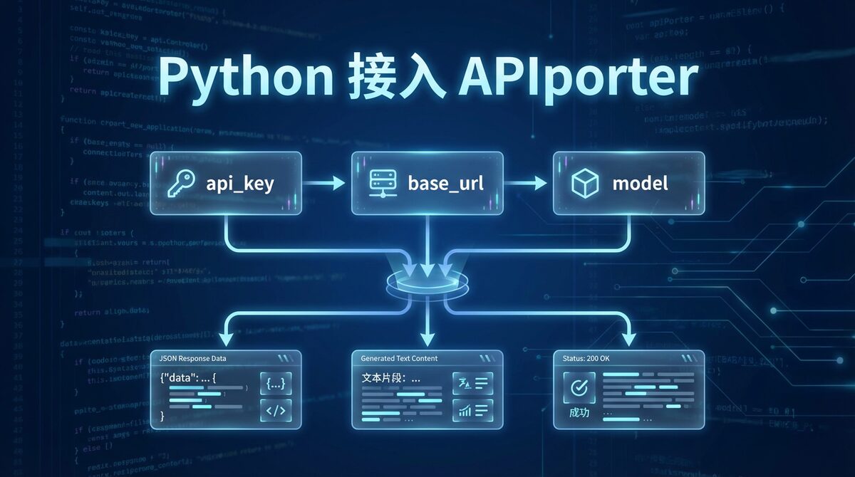 Python 接入 APIporter 开发者海报图