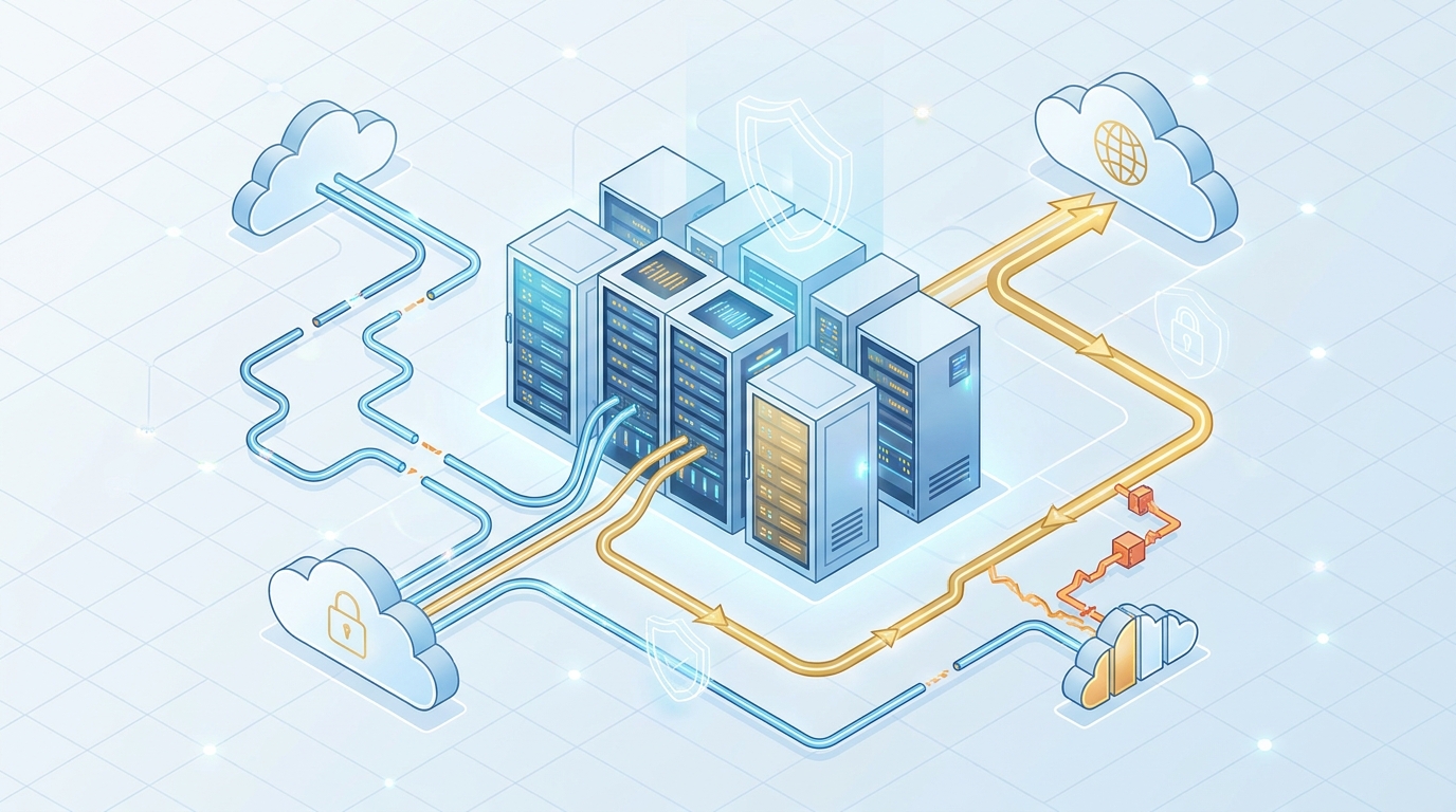 服务器选型与网络质量相关示意图