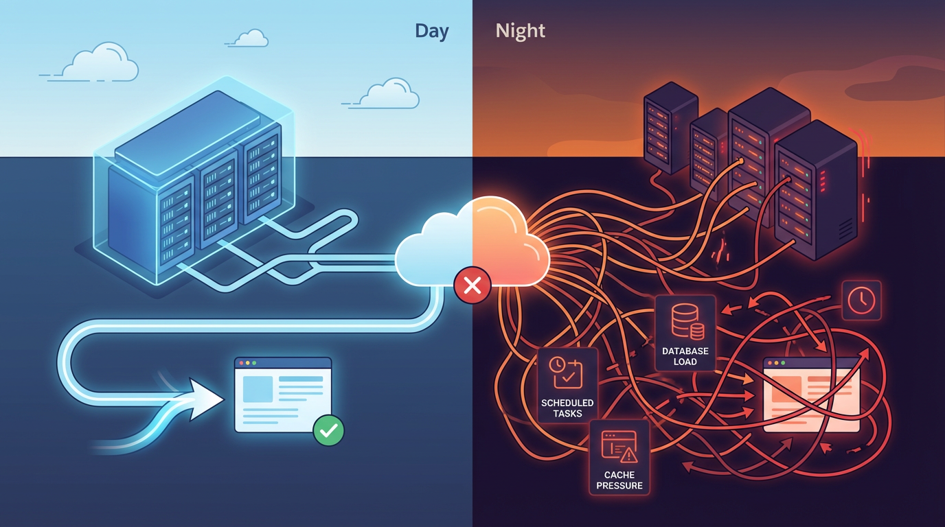 为什么网站白天正常，晚上访问就变慢？