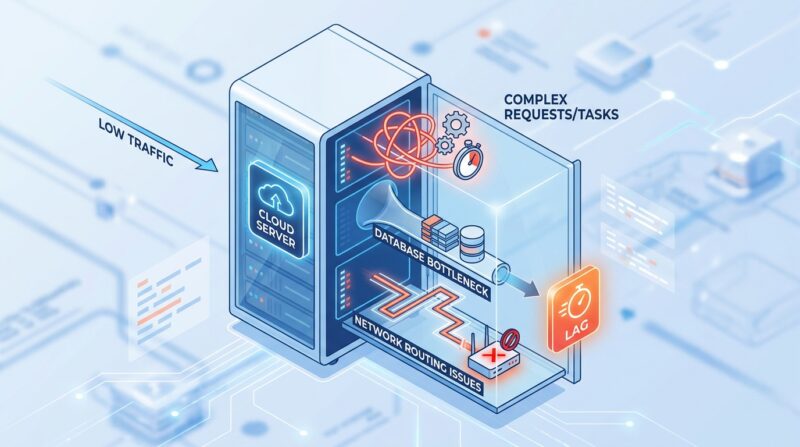 为什么网站访问人数不多，服务器还是会卡？-速维云