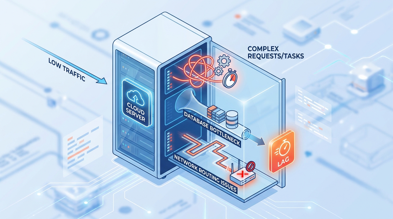 为什么网站访问人数不多，服务器还是会卡？