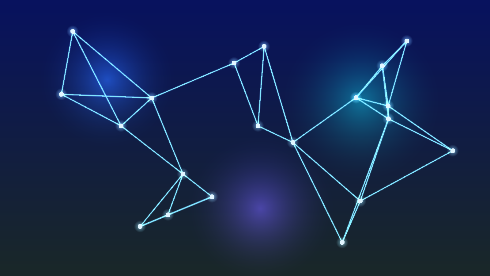 抽象的网络连接结构示意图