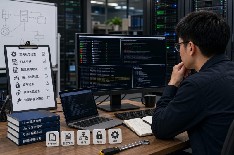 Linux 服务启动失败怎么排查？从 systemctl 状态到 journalctl 日志-速维云