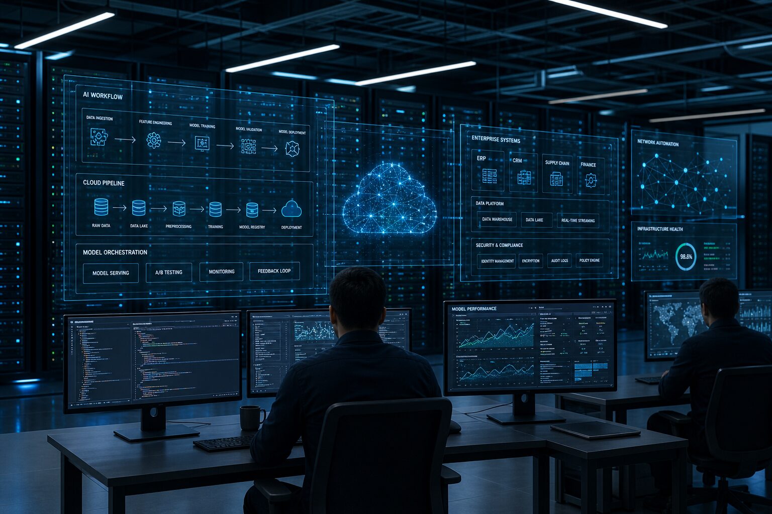 AI enterprise cloud infrastructure and data center servers