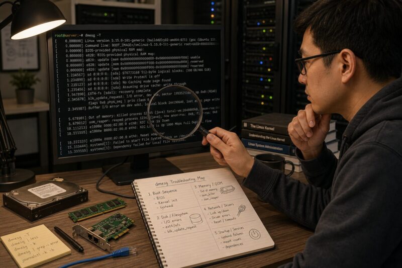 Linux dmesg 日志怎么看?从内核报错到硬件异常的排查入门-速维云