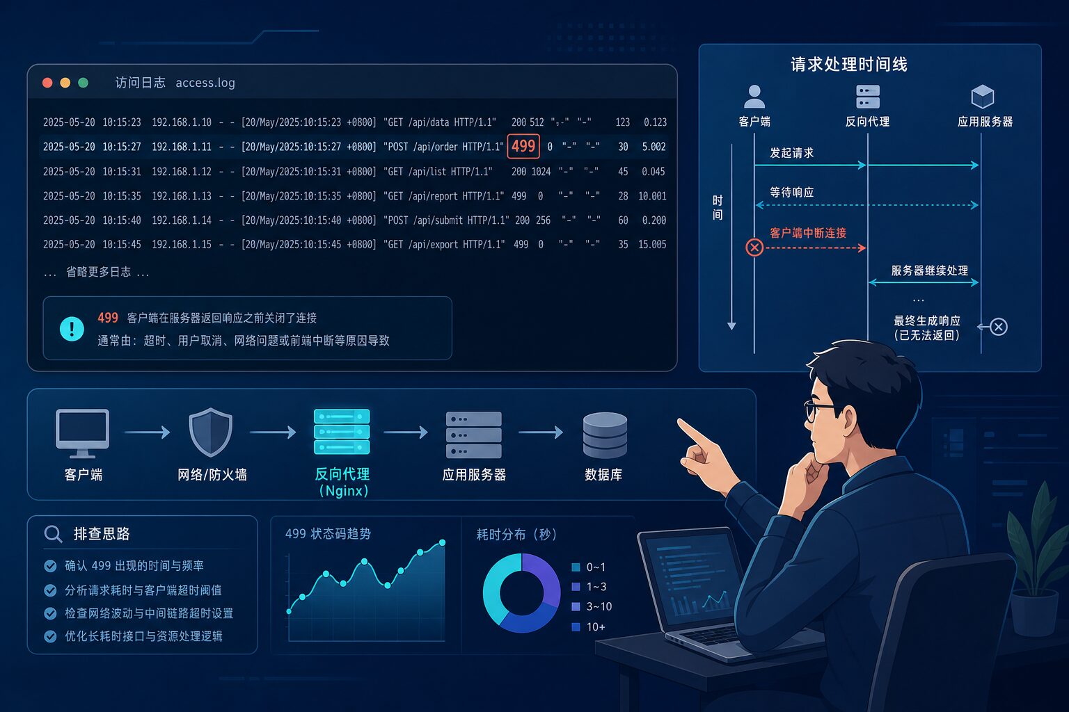 Nginx 499 日志排查示意图