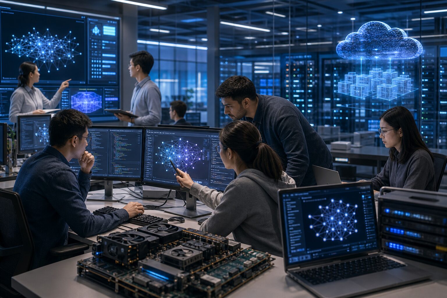 AI模型研发团队与算力芯片基础设施