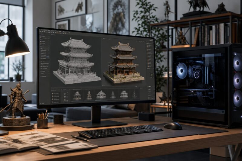 Hyper3D推高3D生成精度后，AI内容生产开始从图片走向资产交付-速维云