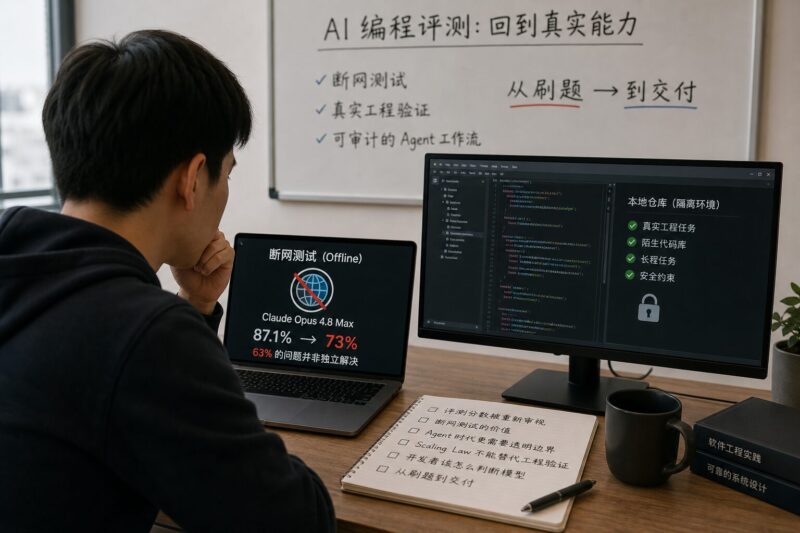 Claude Opus 4.8断网掉分后，AI编程评测开始回到真实能力-速维云