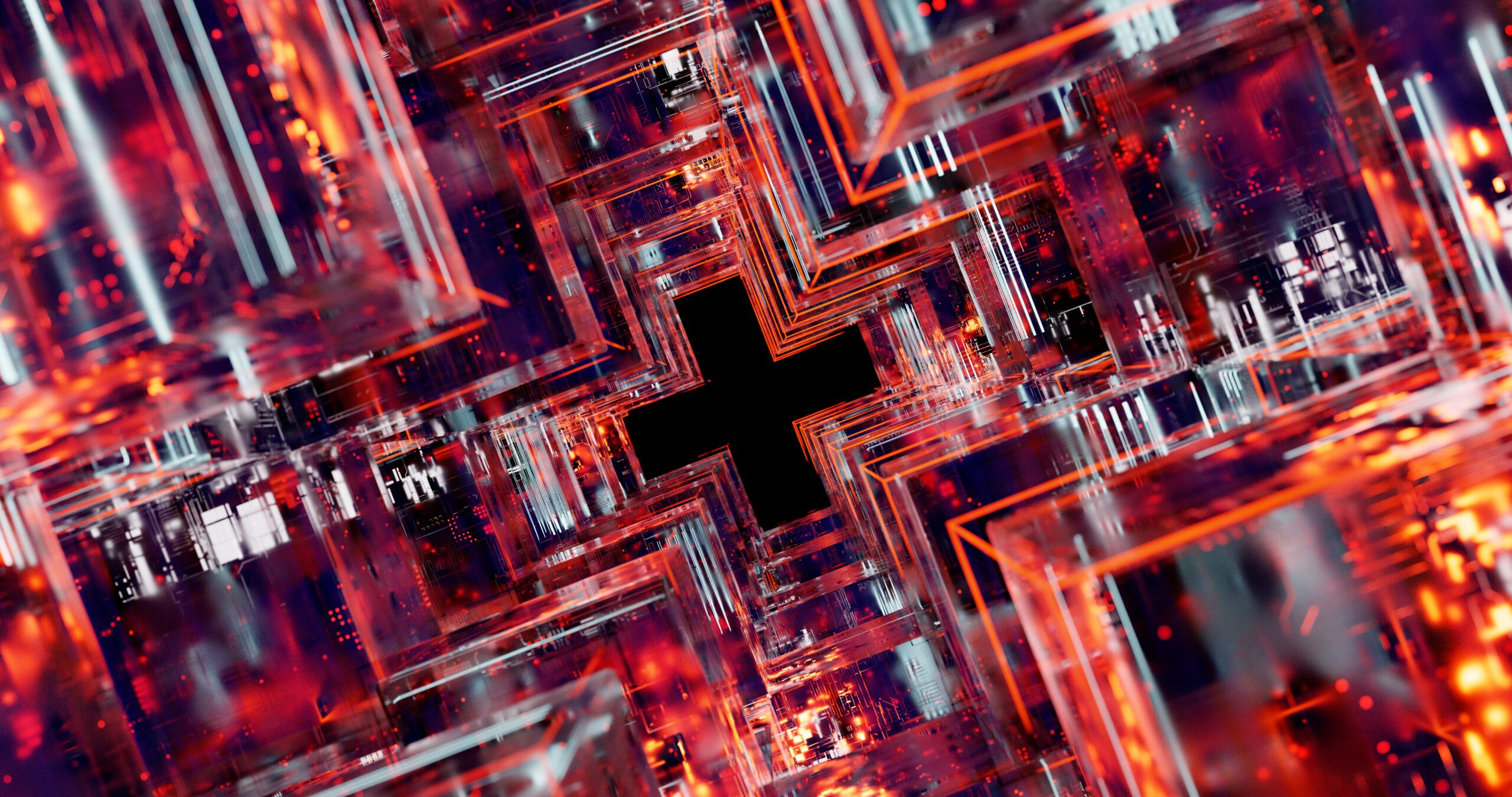 digital network abstract technology blue